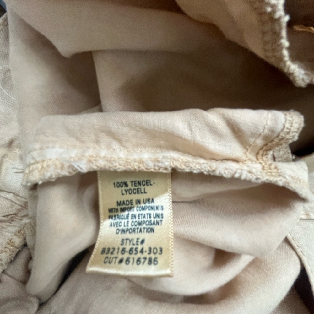 Bella Dahl Khaki Wide Leg Cargo Pants S - Picture 5 of 6